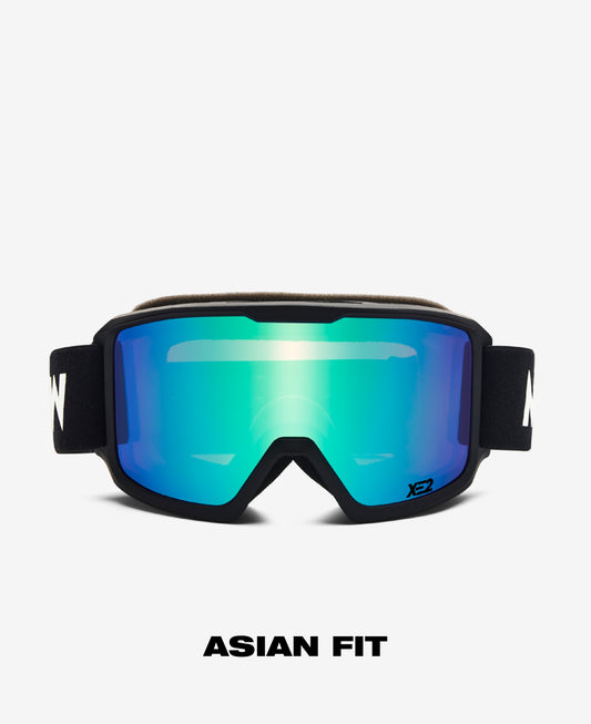 FERDI Asian fit - Black Green Mirrored